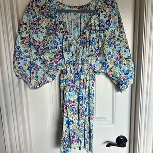 Floral Puff Sleeve Dress
